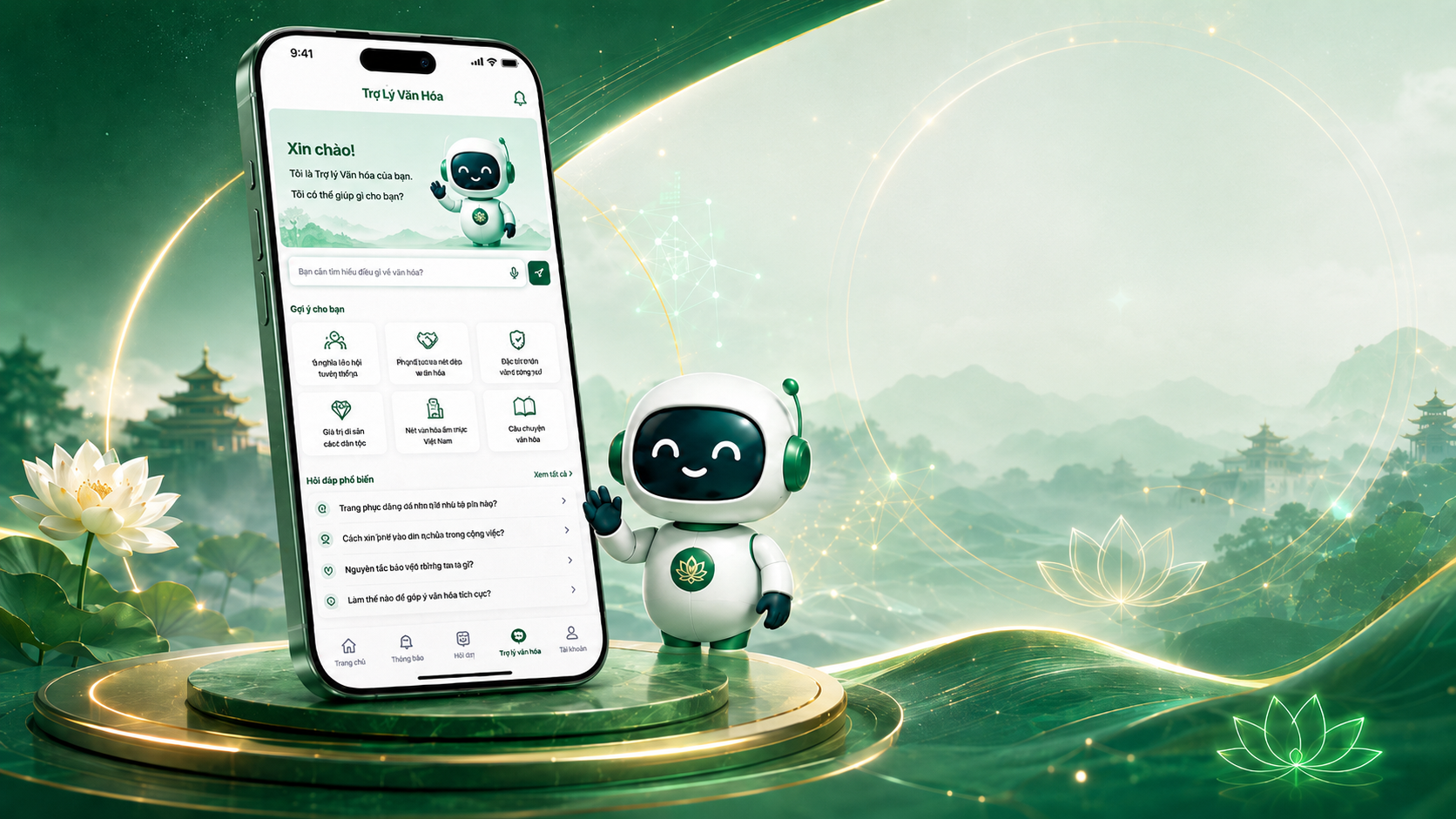 Màn hình Trợ lý Văn hóa AI